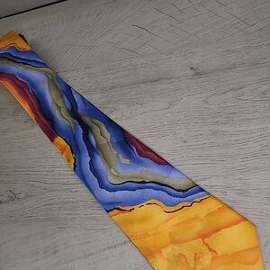 Jerry Garcia Liquid Torso Collection Fifty-Three Multicolor Artistic Mens Tie